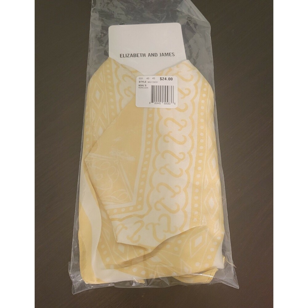 Elizabeth and James Polyester Satin Square Bandana Print Scarf.   M-108 - Picture 2 of 2